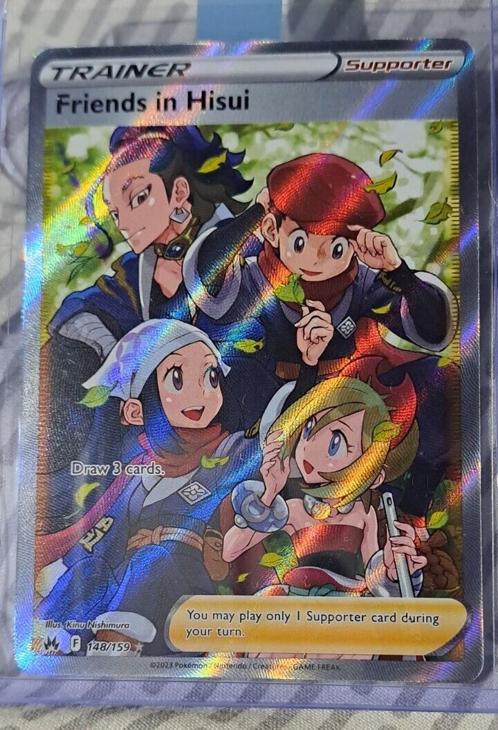 Pokémon TCG Friends in Hisui (Full Art) Crown Zenith 148/159 Holo Ultra Rare