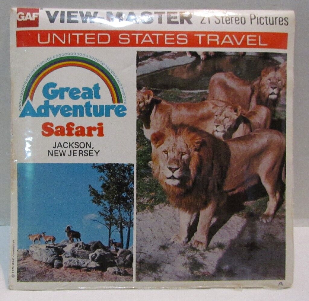 Great Adventure Safari Jackson, New Jersey View-Master Pack A 765, SEALED PACK