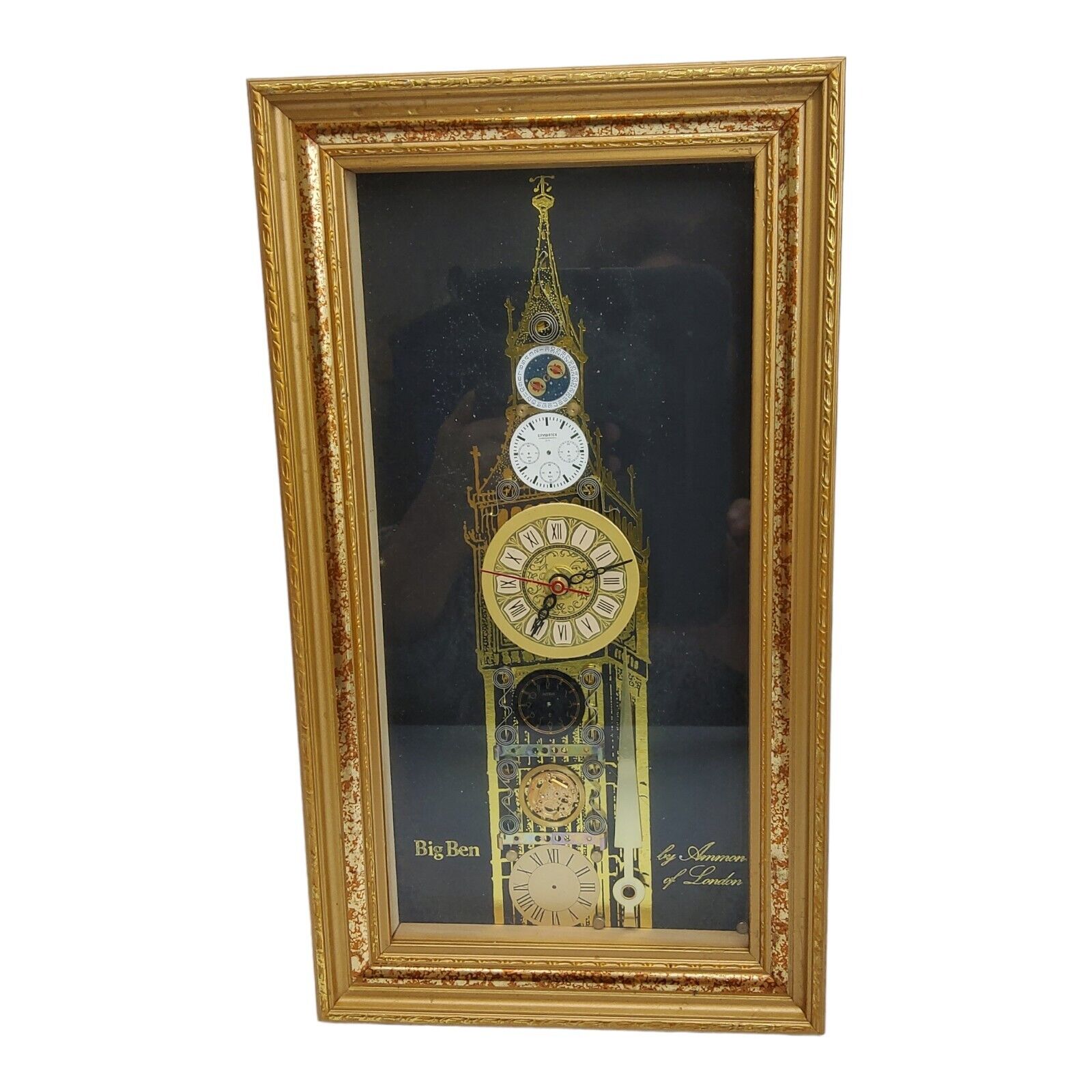 Vintage Ammon of London Big Ben Wall Clock Steampunk Clock Made In UK London