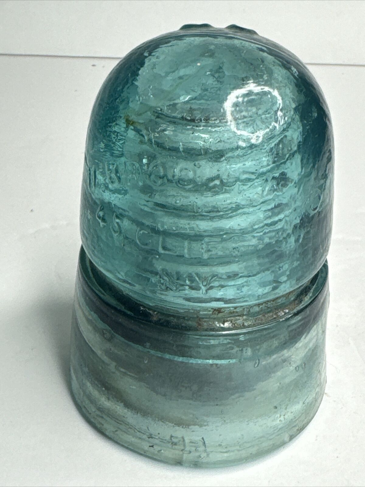 W. Brookfield N.Y. PAT. NOV. 13, 1883. FEB. 12. 1884. Blue Glass insulator