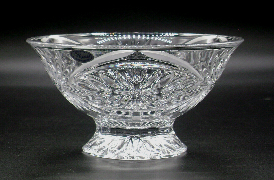 Rogaska Cut Crystal Bowl  Made in Slovenia with Label
