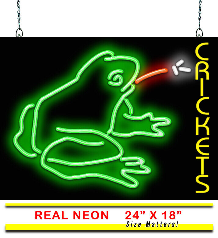 Crickets With Frog Neon Sign | Jantec | 24\