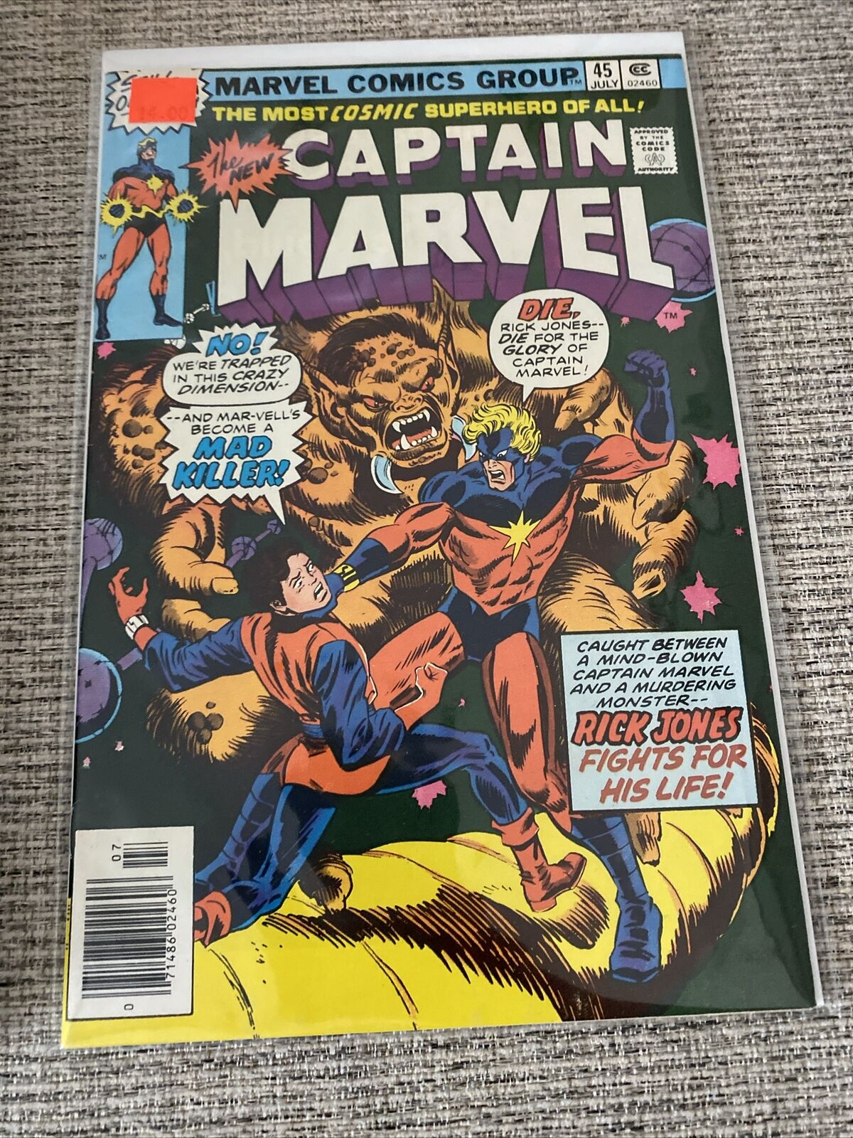 Captain Marvel #45 Marvel 1976