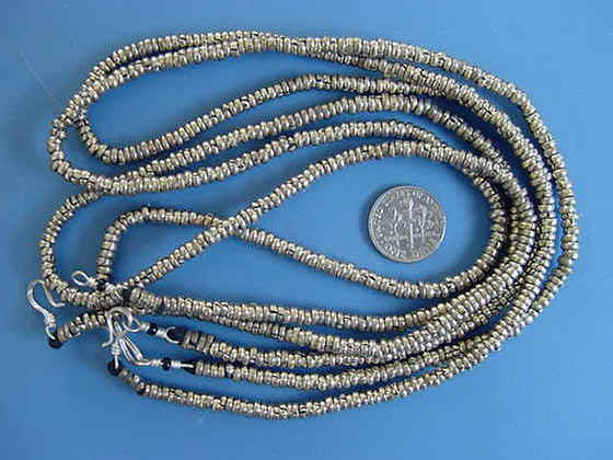 1950s antique wholesale lot 20 handmade kuchi tribal heishe bead necklace 41451