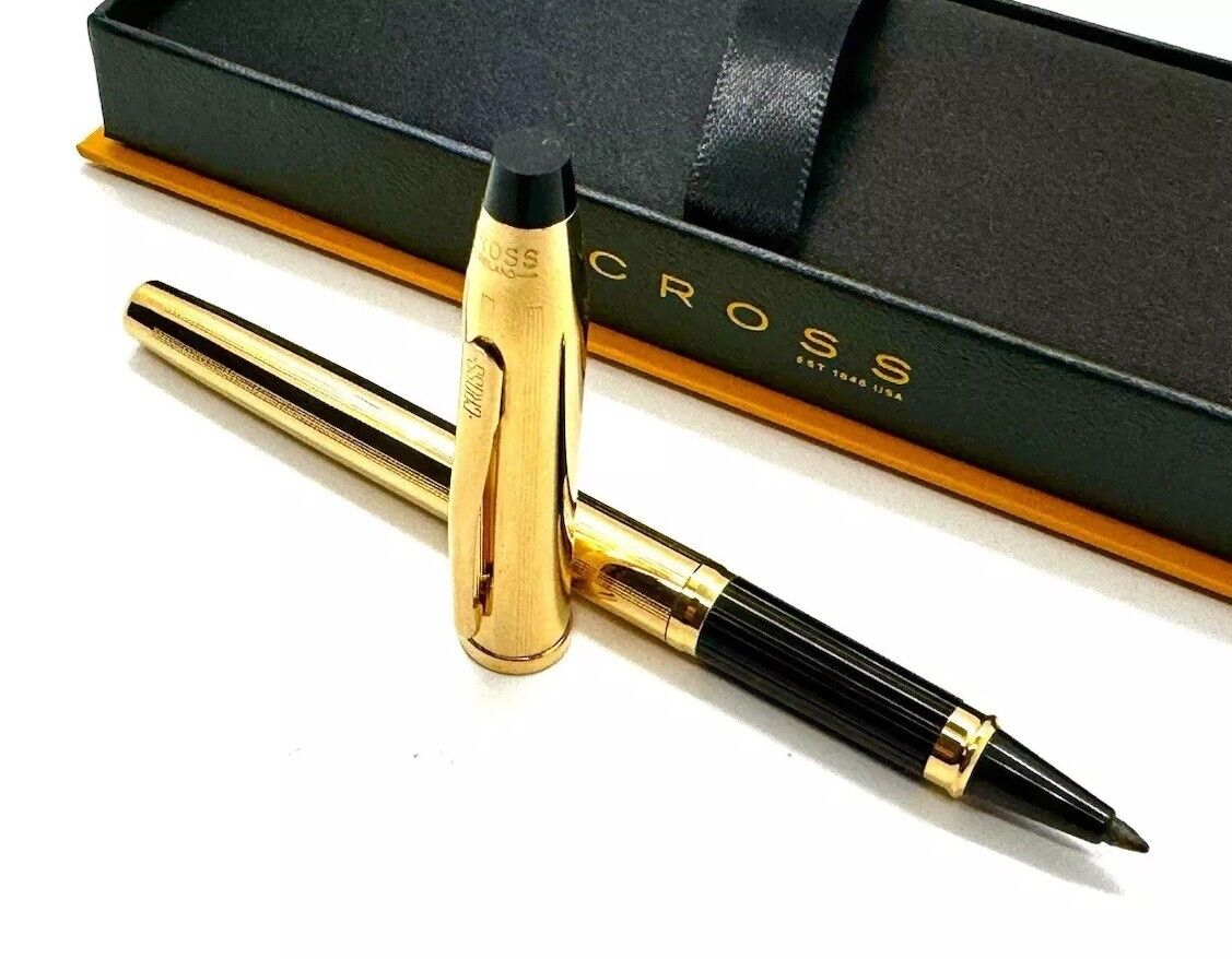 CROSS Century II Rollerball Pen, 10 KT Gold Filled From IRELAND NOS W/Gift Box