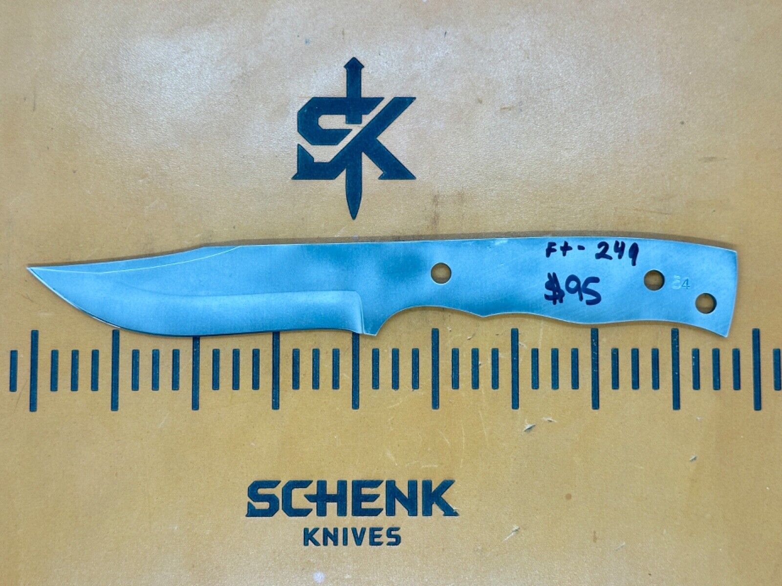 Royal Seven 154CM Stainless Steel Knife Blade Knife Supply Blank FT-249
