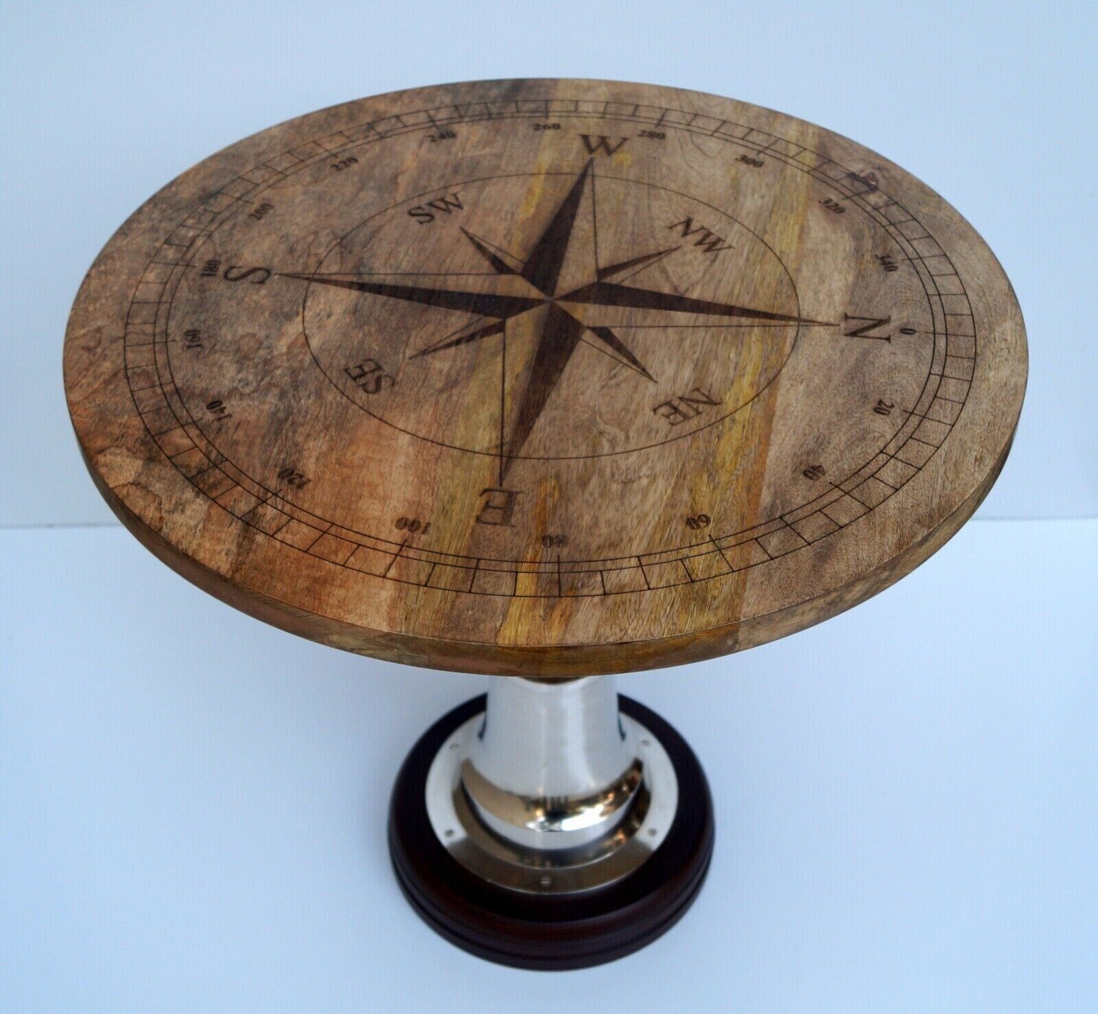 Nautical wooden compass coffee 24\