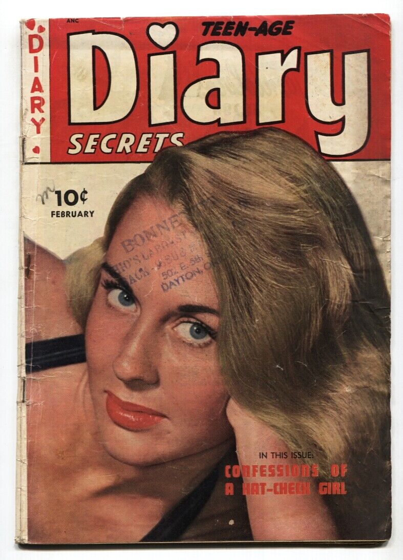 Teen-age Diary Secrets #8 1950- Matt Baker- St John Golden Age Romance G/VG