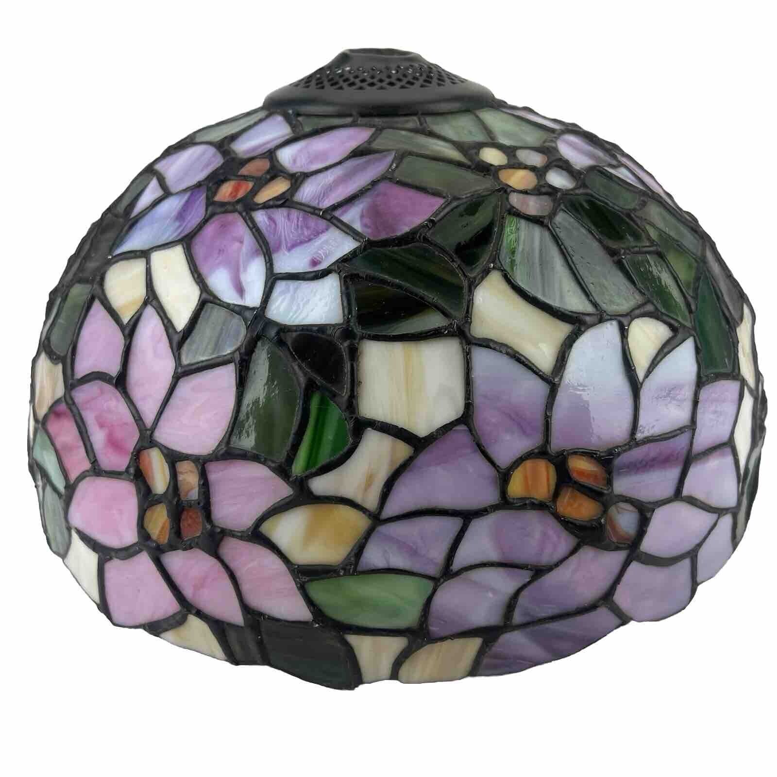 Vintage Tiffany Style Stained Glass Multicolored Stained Glass Lamp Shade - 12\