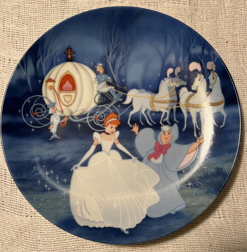 Cinderella Bibbidi Bobbidi Boo Collectors Plate Knowles 1988 Vintage Plate 568K