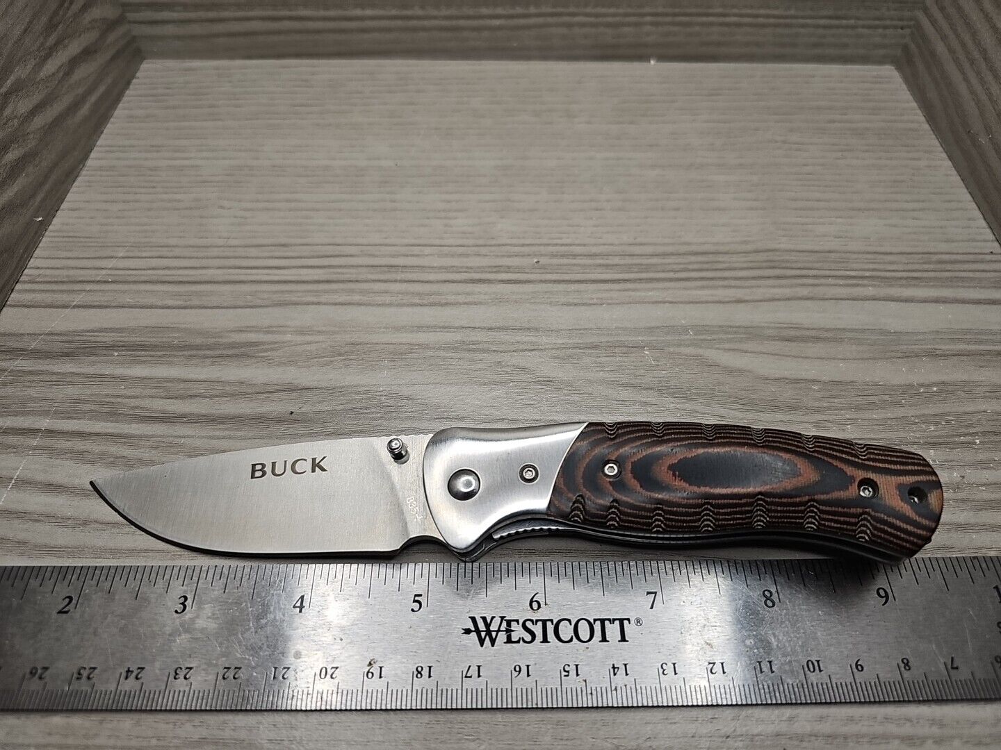 Buck 835 Small Selkirk Folding EDC Pocket Knife Micarta 420HC Linerlock