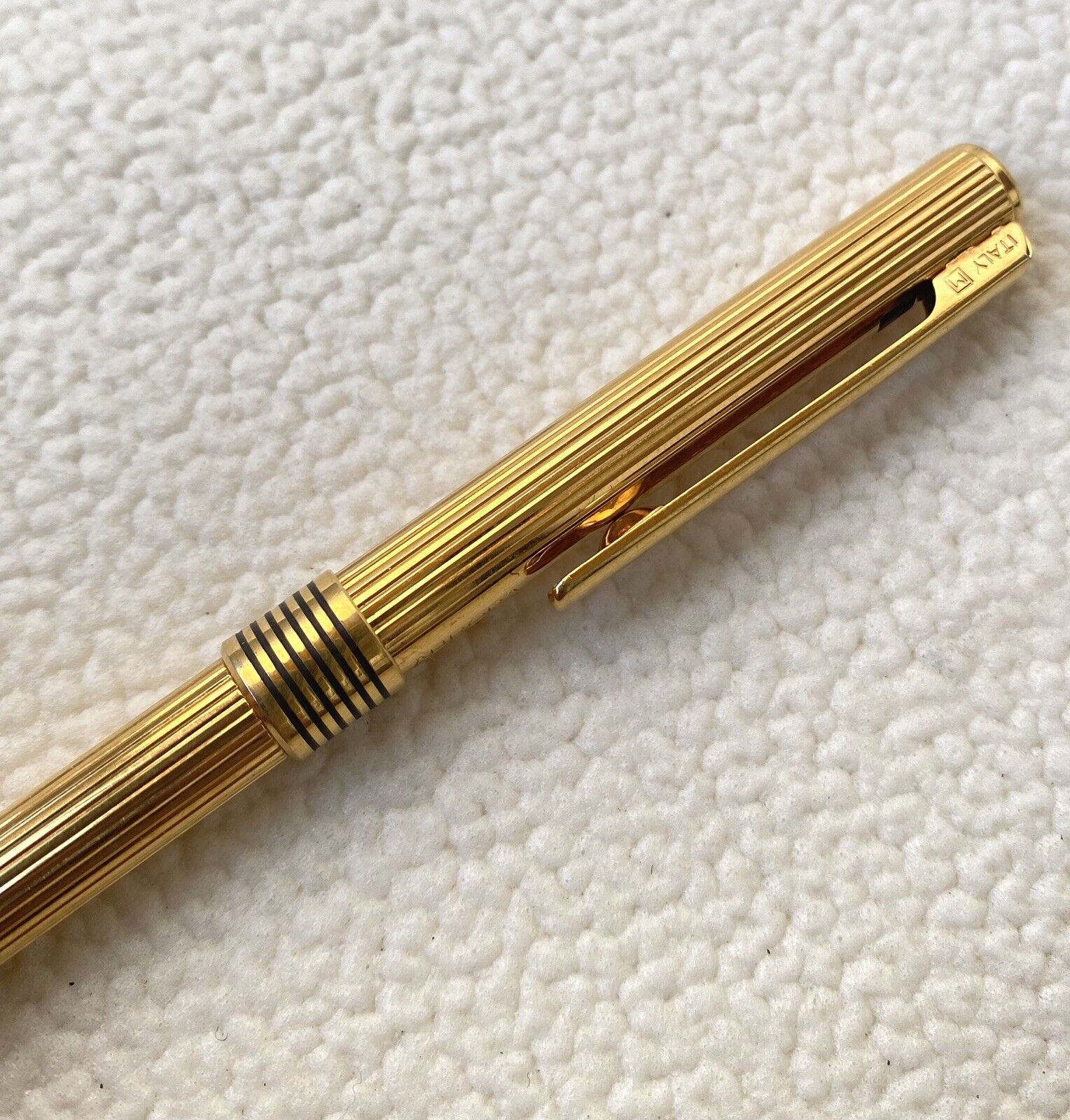 Aurora Pencil Hastil Gold Iacquer ballpoint pen Vintage Pen Italy two tone
