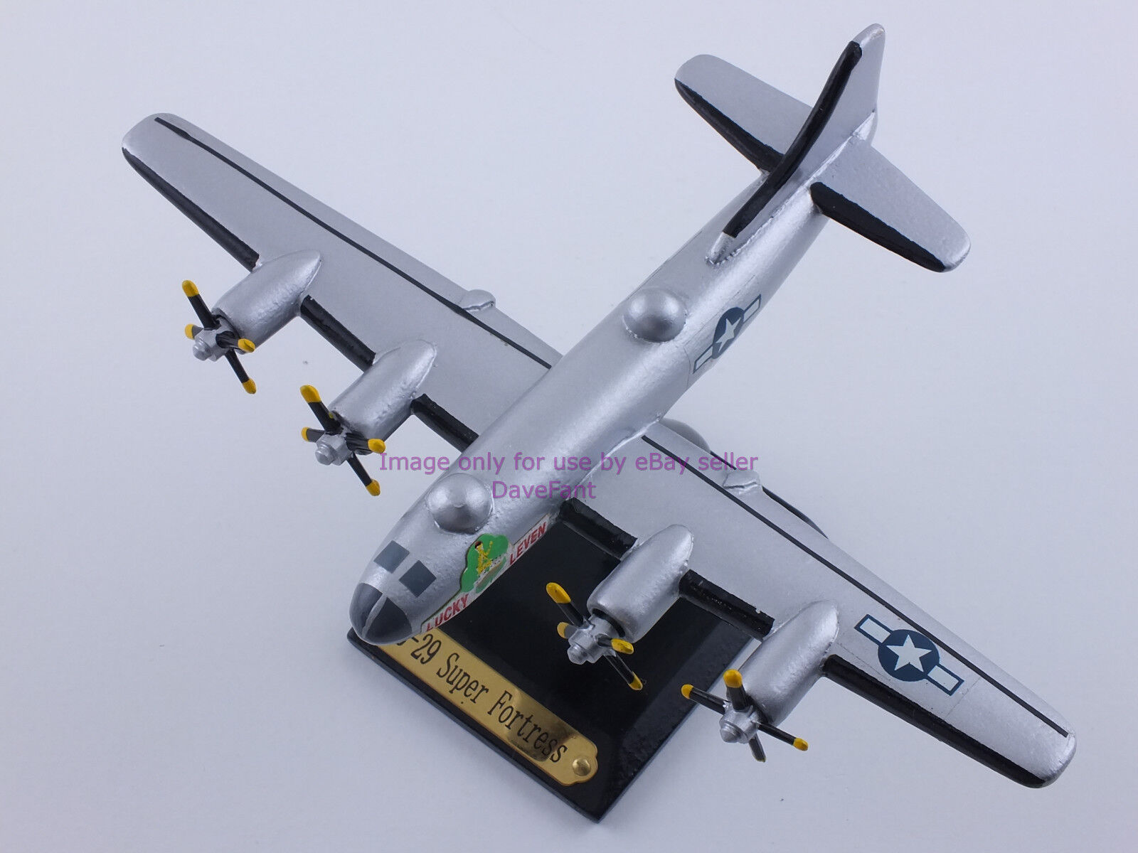 B-29 Super Fortress Airplane Wood Display Model - New 