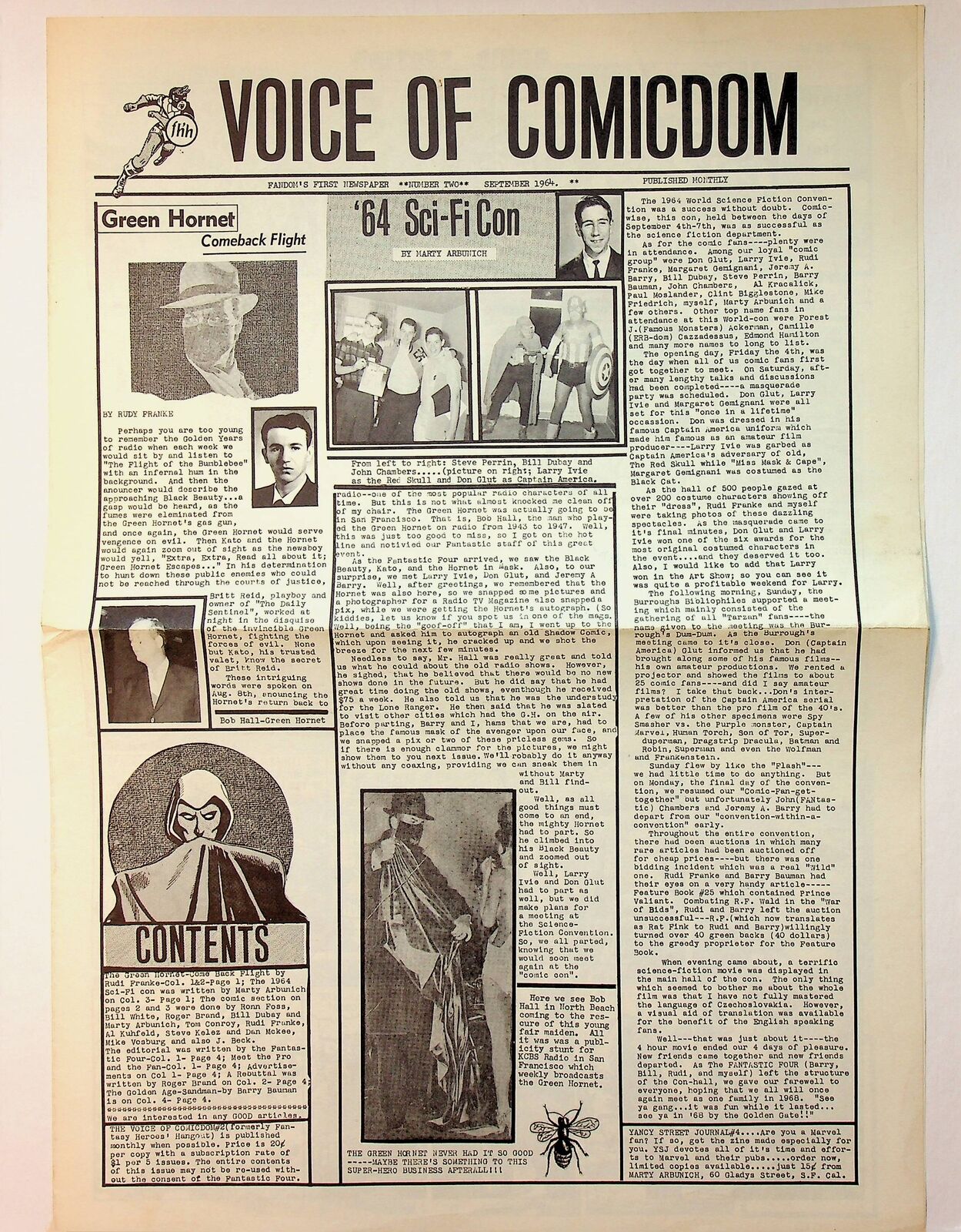 Voice of Comicdom #2 FN 1964