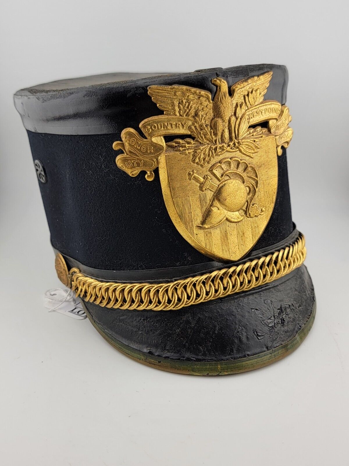 Vintage West Point USMA Cadet Army Military Tar Bucket Shako Parade Hat 7