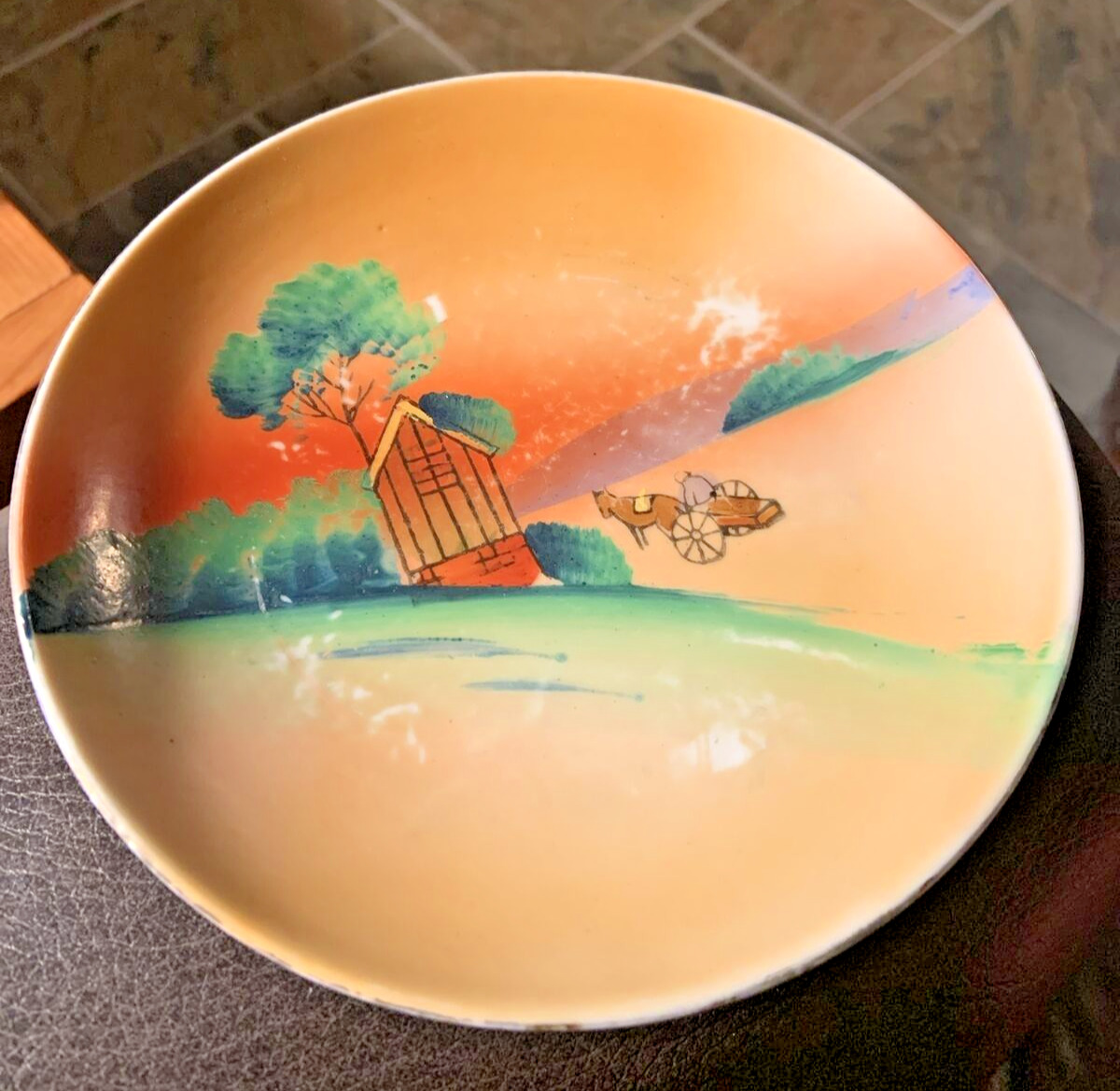 Vintage Japan Hand Painted Plate