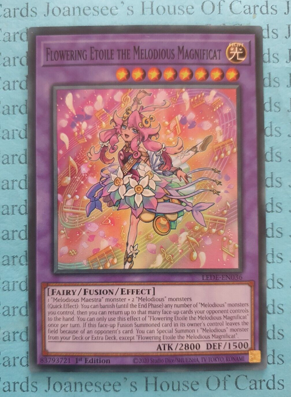 LEDE-EN036 Flowering Etoile the Melodious Magnificat Yu-Gi-Oh Card 1st New