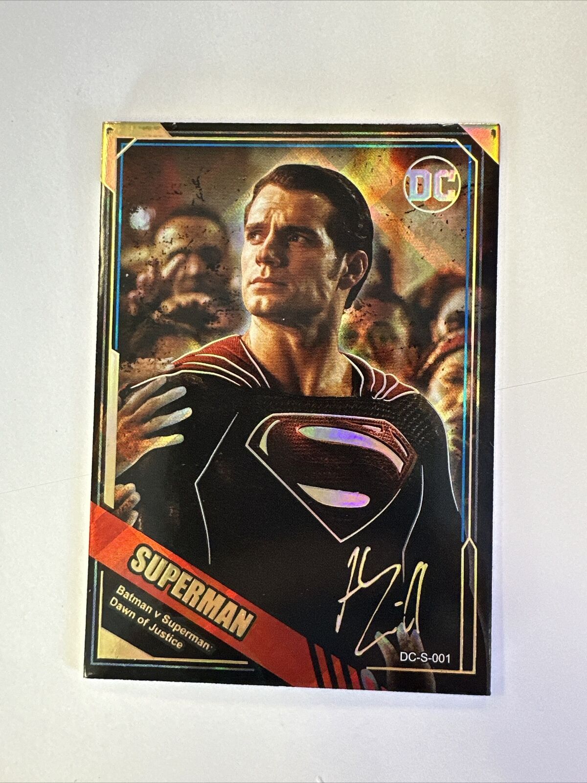 DCEU Superman Henry Cavill Laser Autograph Signed Card 148 /200 SSP CASEHIT 