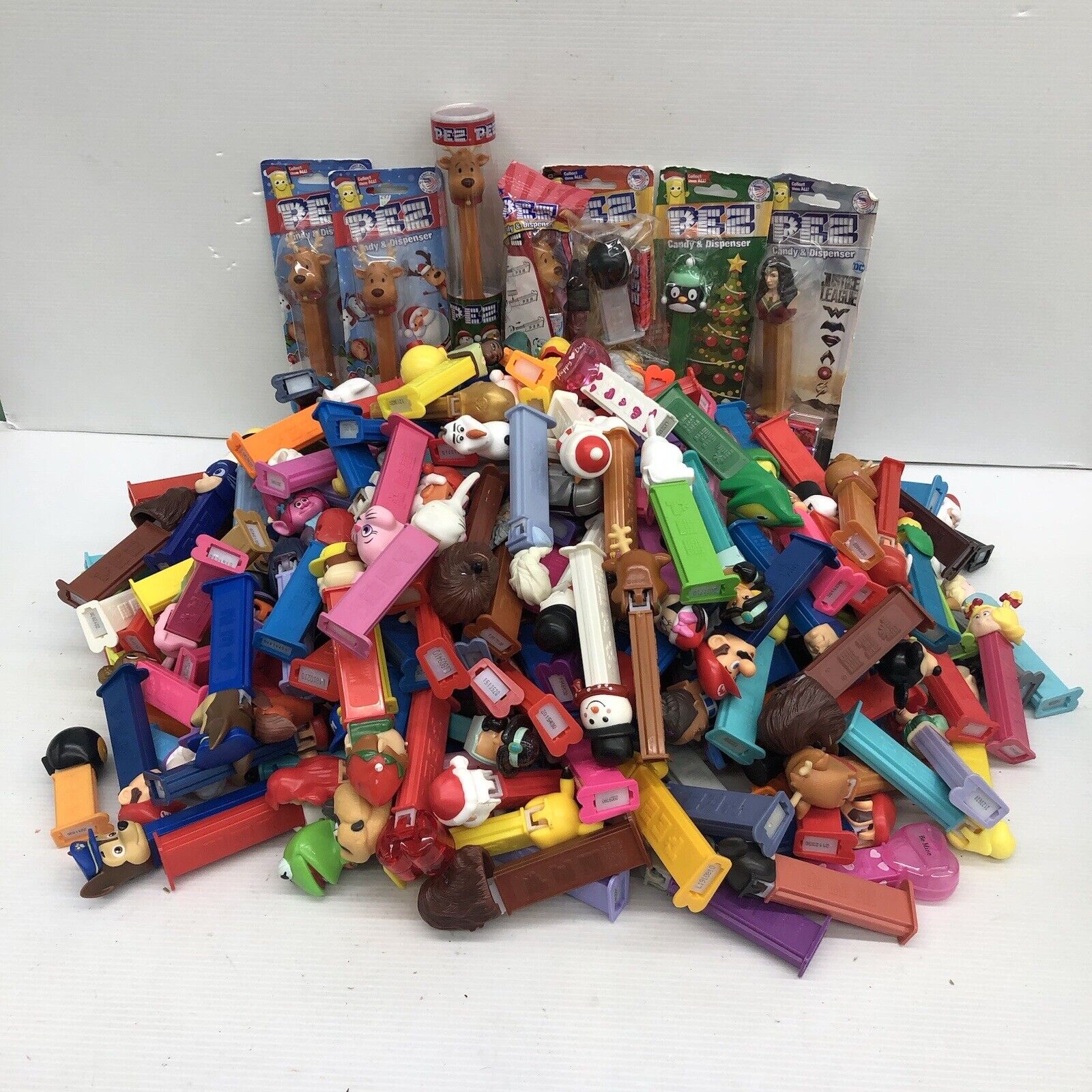 VTG & Modern LOT 10 lbs PEZ Candy Dispensers Xmas Holiday Muppets Mario