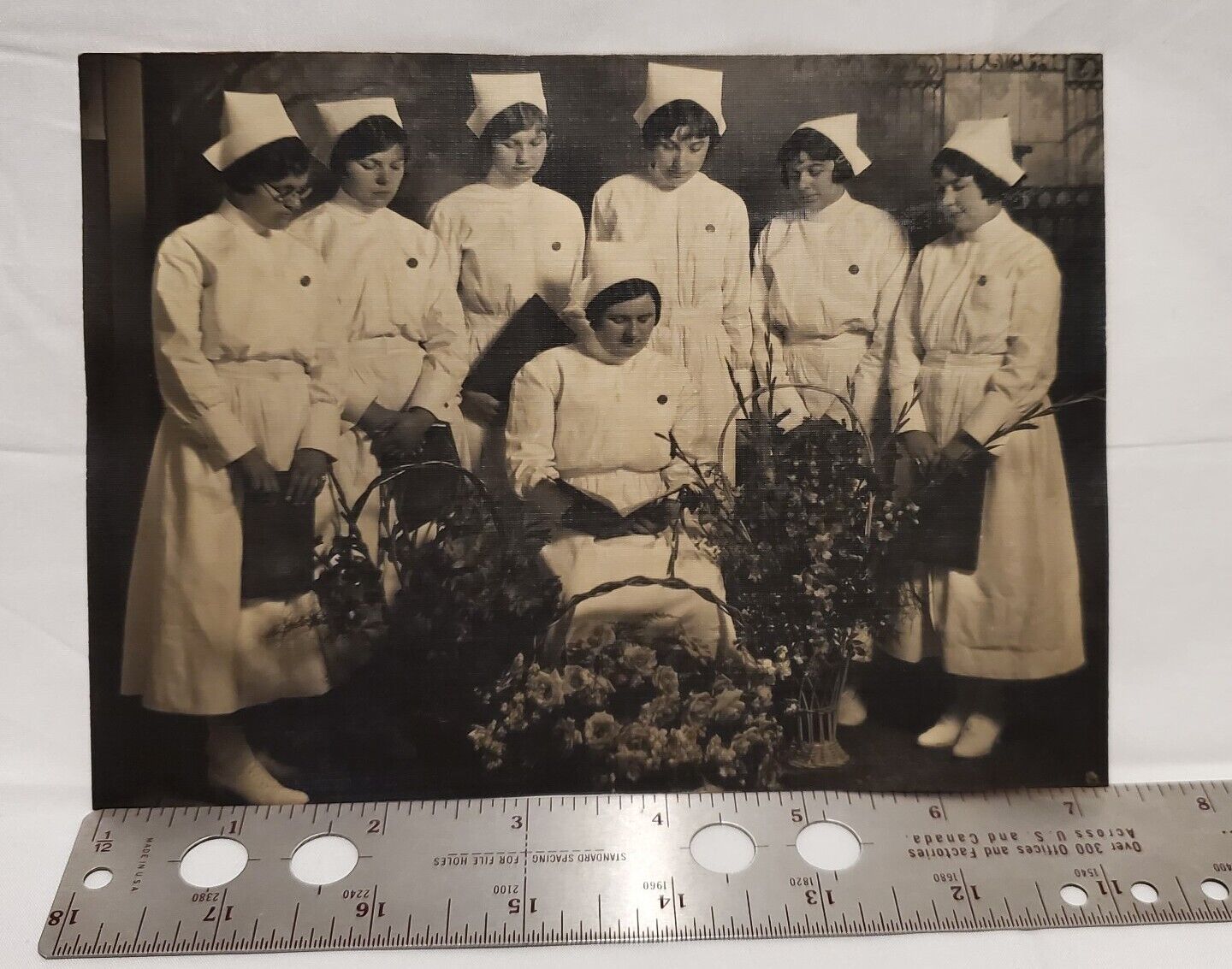 1925 Vintage Photo. Nursing Class St. Marys Hospital. Walla Walla Washington