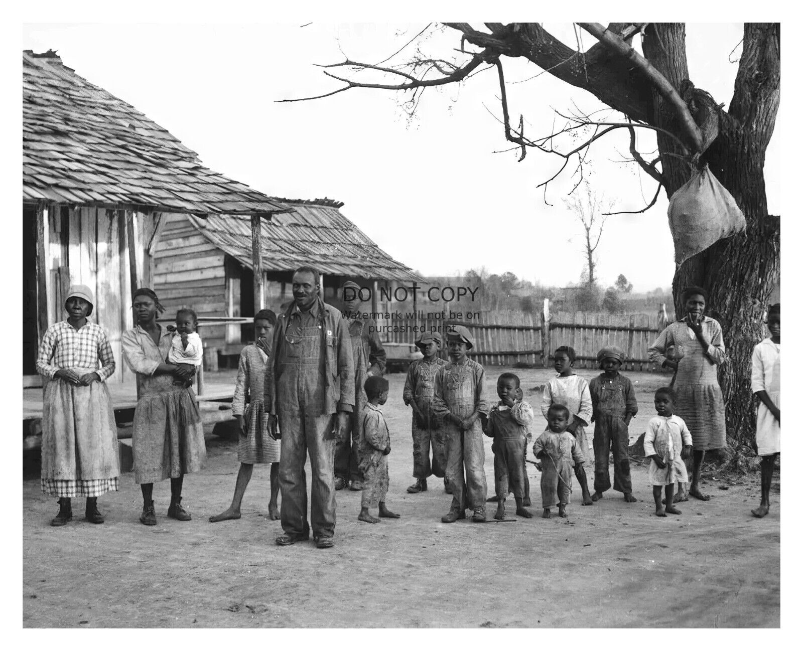 AFRICAN AMERICAN SLAVES PRE-CIVIL WAR 8X10 B&W PHOTO