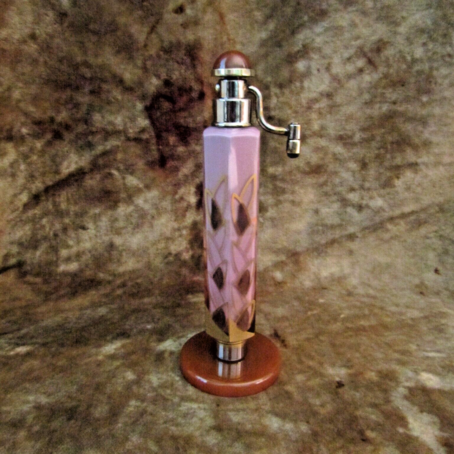Vintage DeVilbiss Art Deco Atomizer Perfume W/Bakelite Base & Bakelite Top/RARE