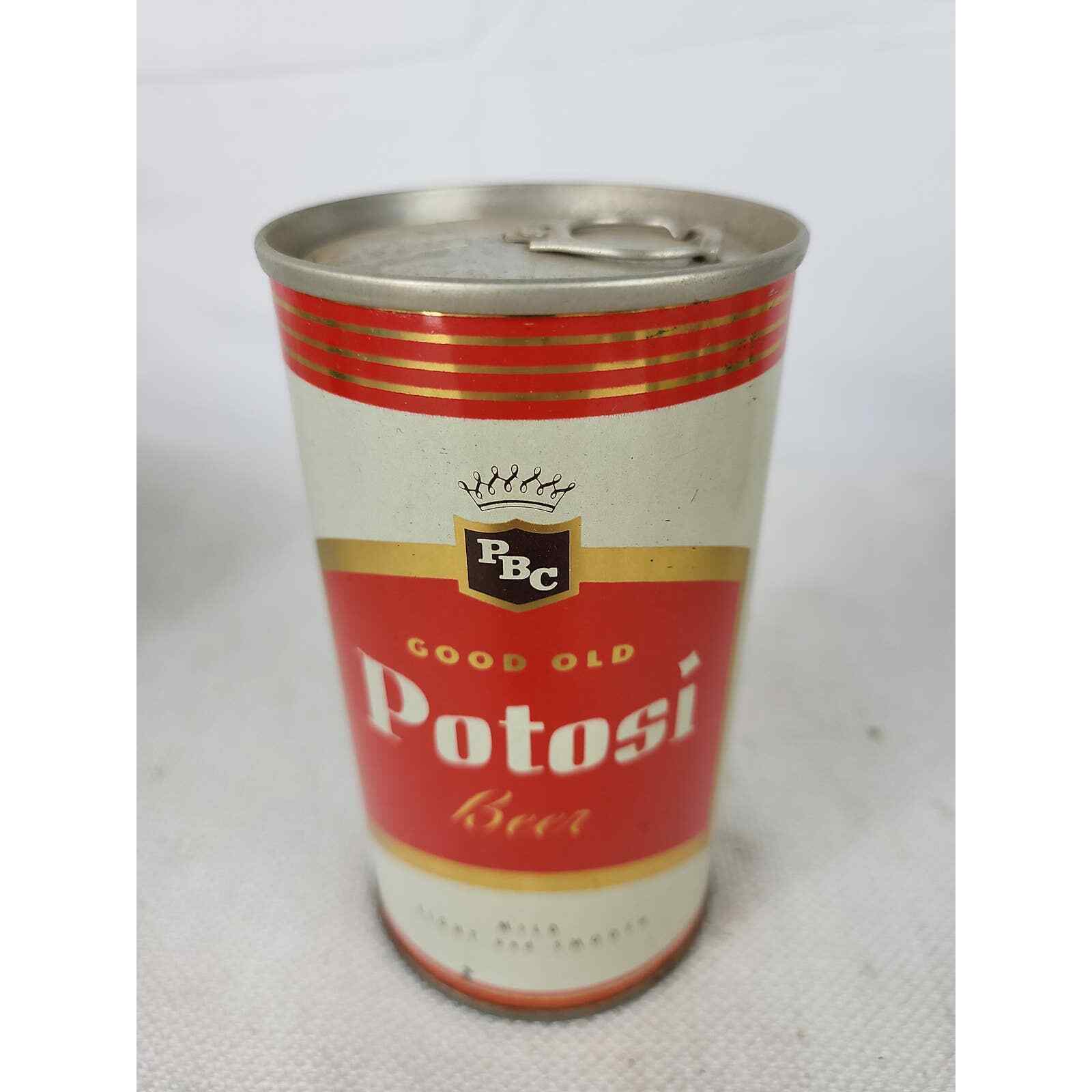 Good Old Potosi Beer Pososi Brewing Co WI Pull Tab Beer Can EMPTY