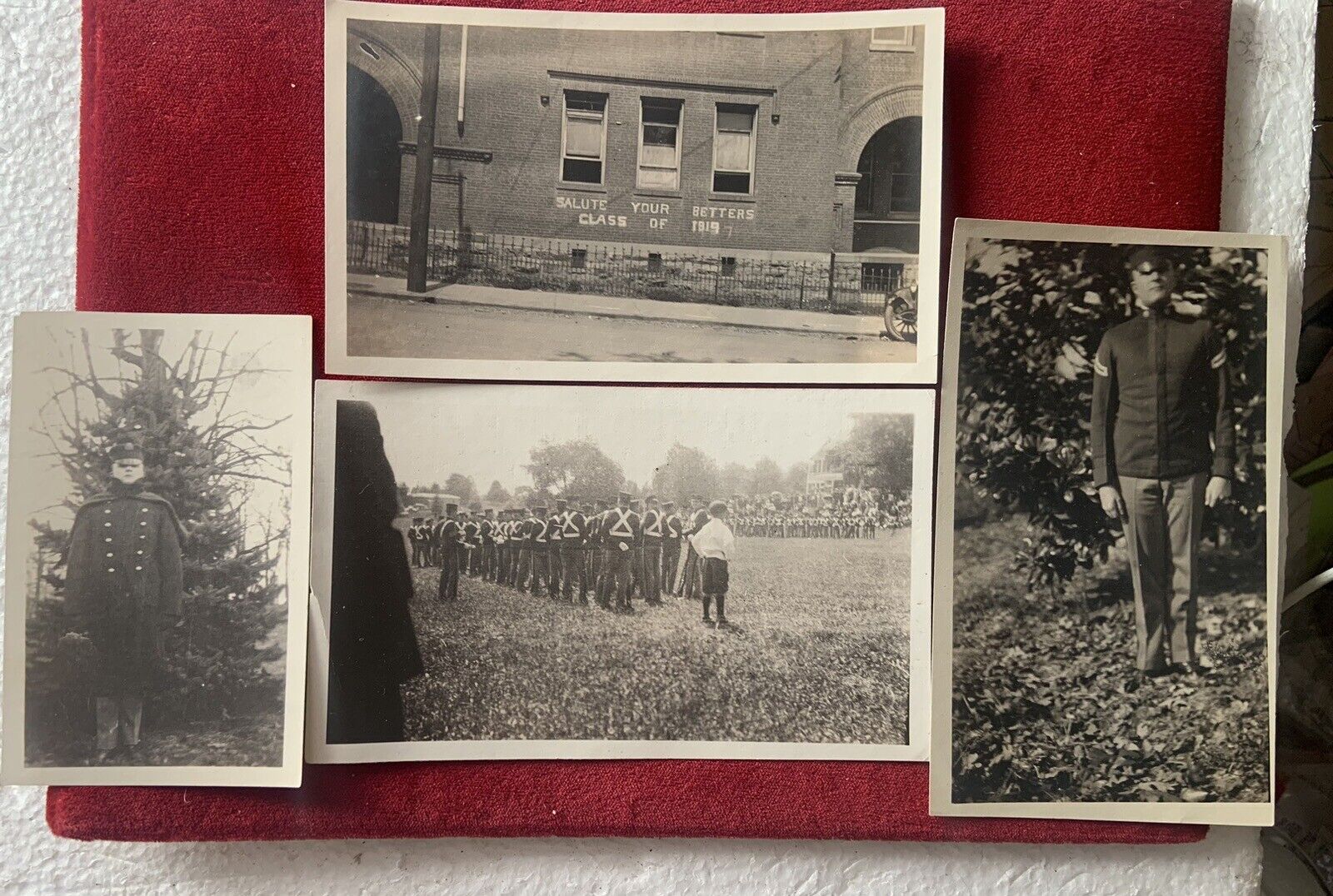 4 Org 1919 WW1 Historic Photographs Virginia Polytechnical Institute VPI VA TECH