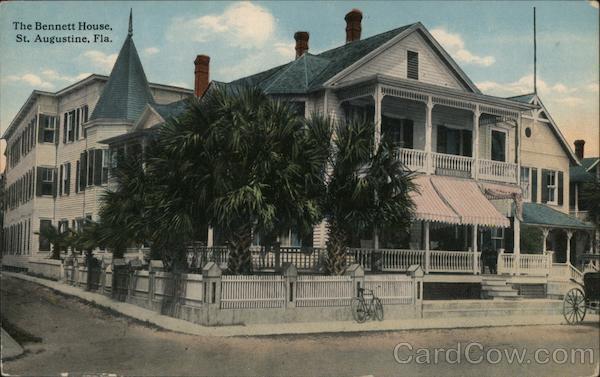 St. Augustine,FL The Bennett House St. Johns County Florida W.J. Harris Co.
