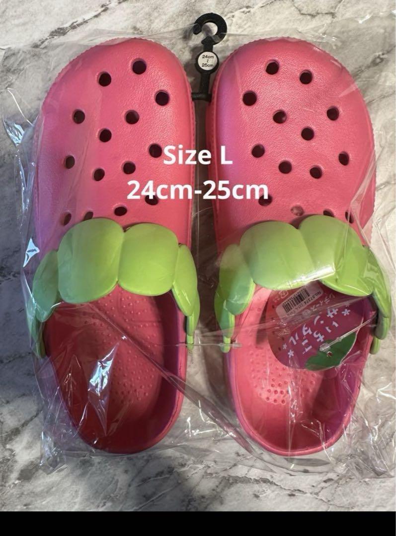 New Strawberry Sandal Slippers Shoes Brand L Size 25cm 10\