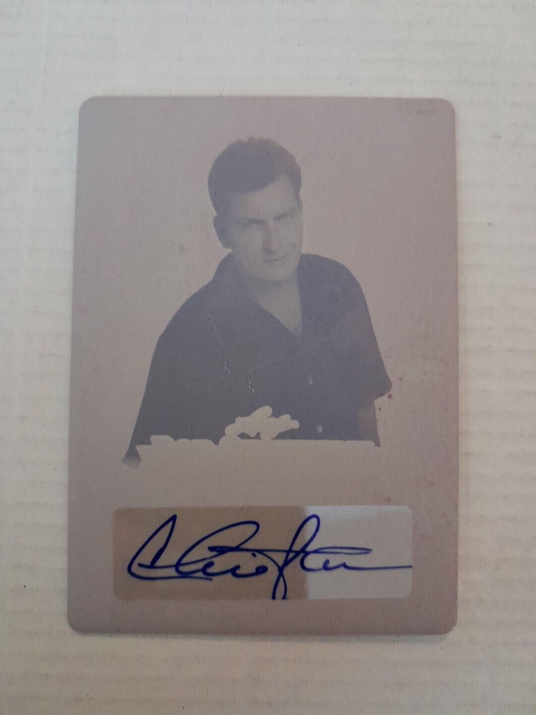 Charlie Sheen 1/1 Magenta Autograph Printing Plate 2020 Leaf Pop Century