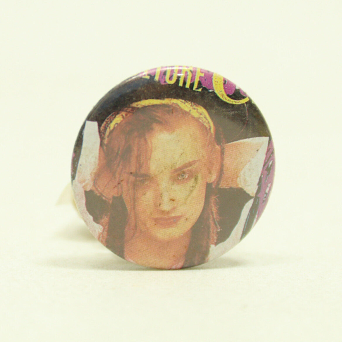Culture Club Boy George Pin Button Vintage 1980s Pop Badge Pinback #2