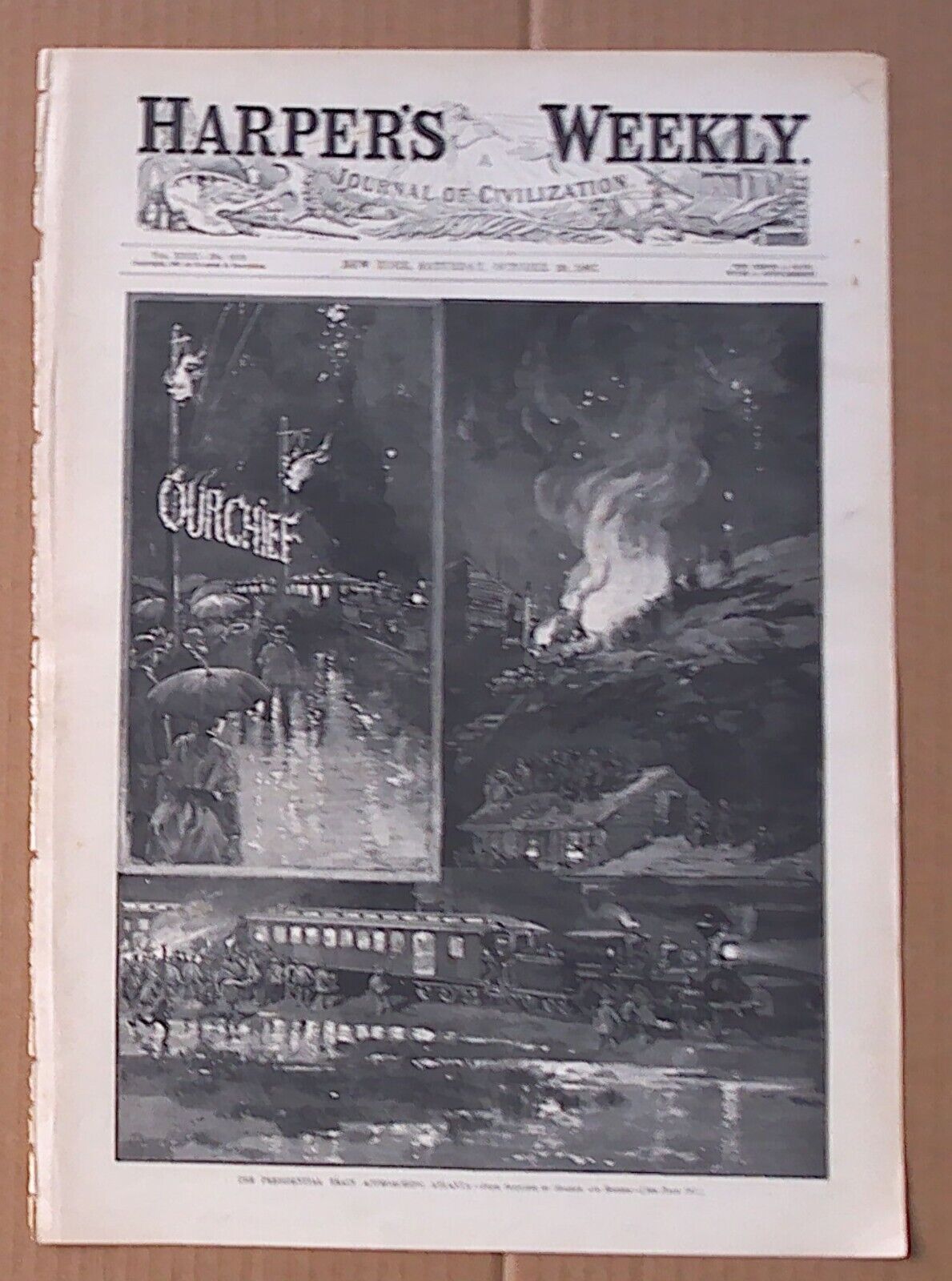 Harper's Weekly Cover October 29, 1887