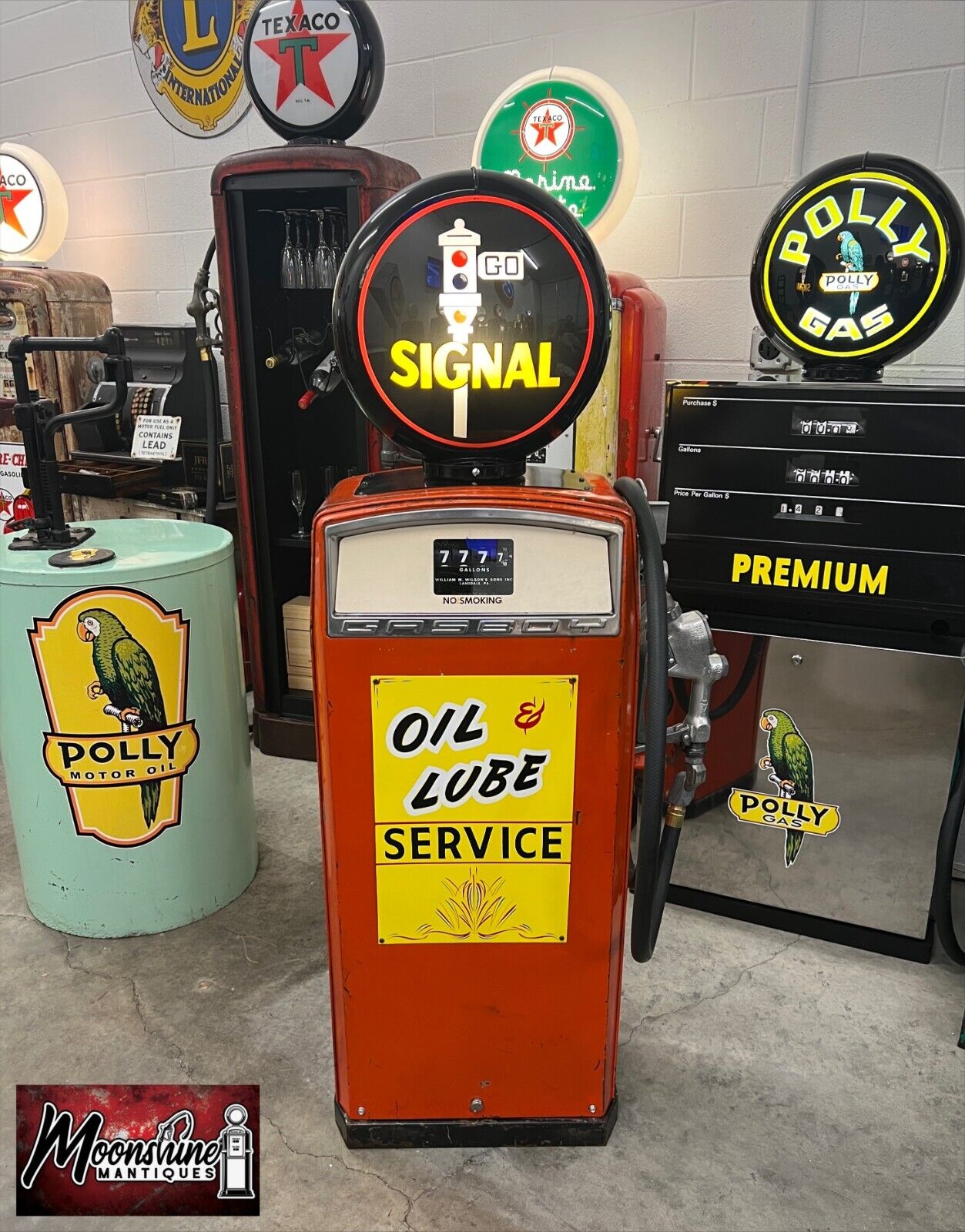 Rustoration 1960’s SIGNAL GASOLINE Speed Shop Gasboy Gas Pump - Gas & Oil