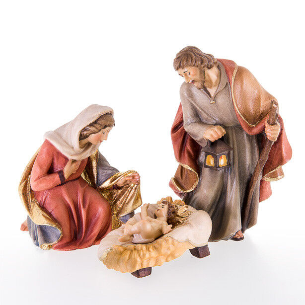 Nazarene Nativity by LEPI Woodcarvings - Painted Woodcarvings of the Holy Family