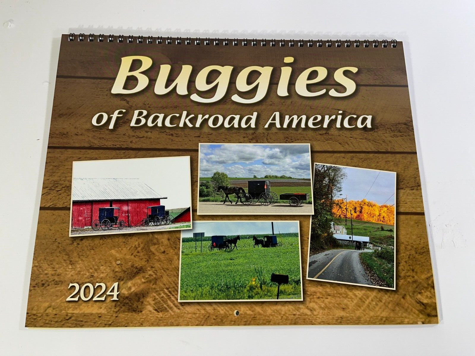 New Amish Buggies of Backroad America 2024 Calendar Lancaster PA Wagon Horses