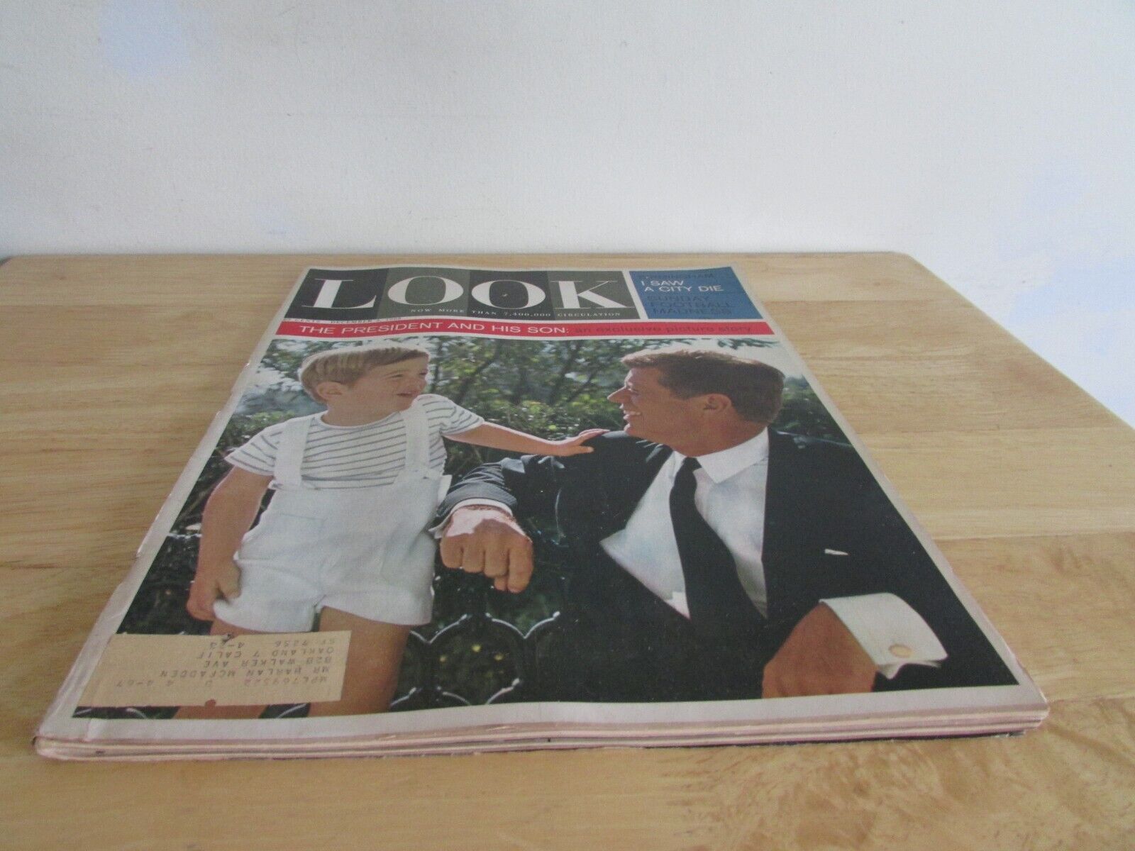VINTAGE KENNEDY AND HIS FAMILY IN PICTURES BY EDITORS OF LOOK MAGAZINE 1963