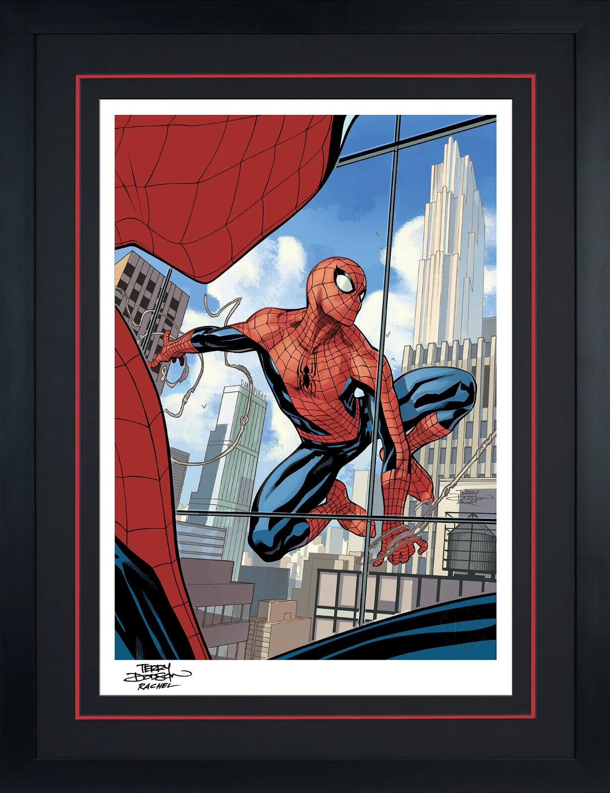 Sideshow The Amazing Spider-Man #800 Dodson Fine Art Print Framed 18x24