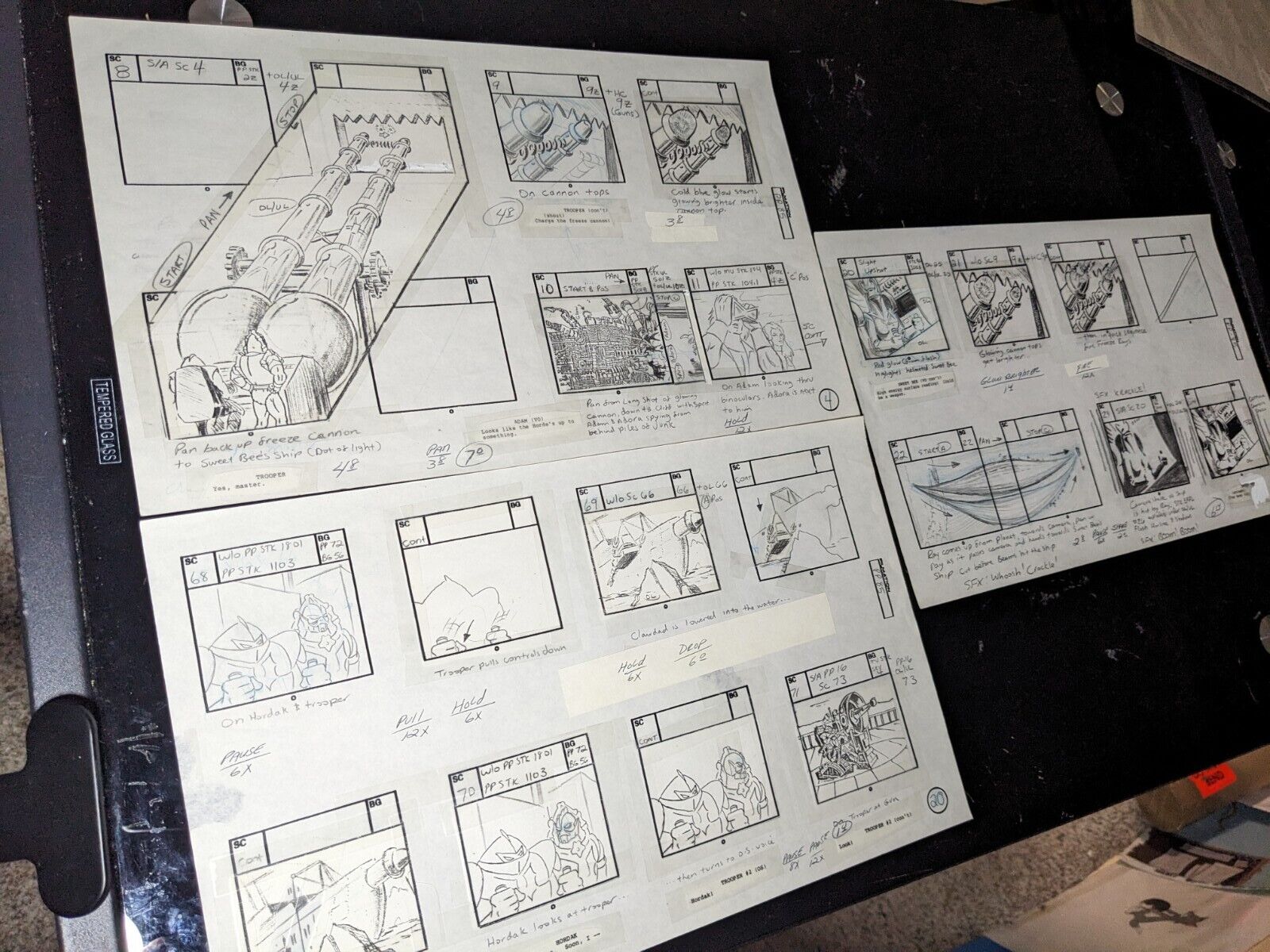 SHE-RA ANIMATION CEL ART FILMATION MOTU Storyboards Vtg Cartoons He-Man I10