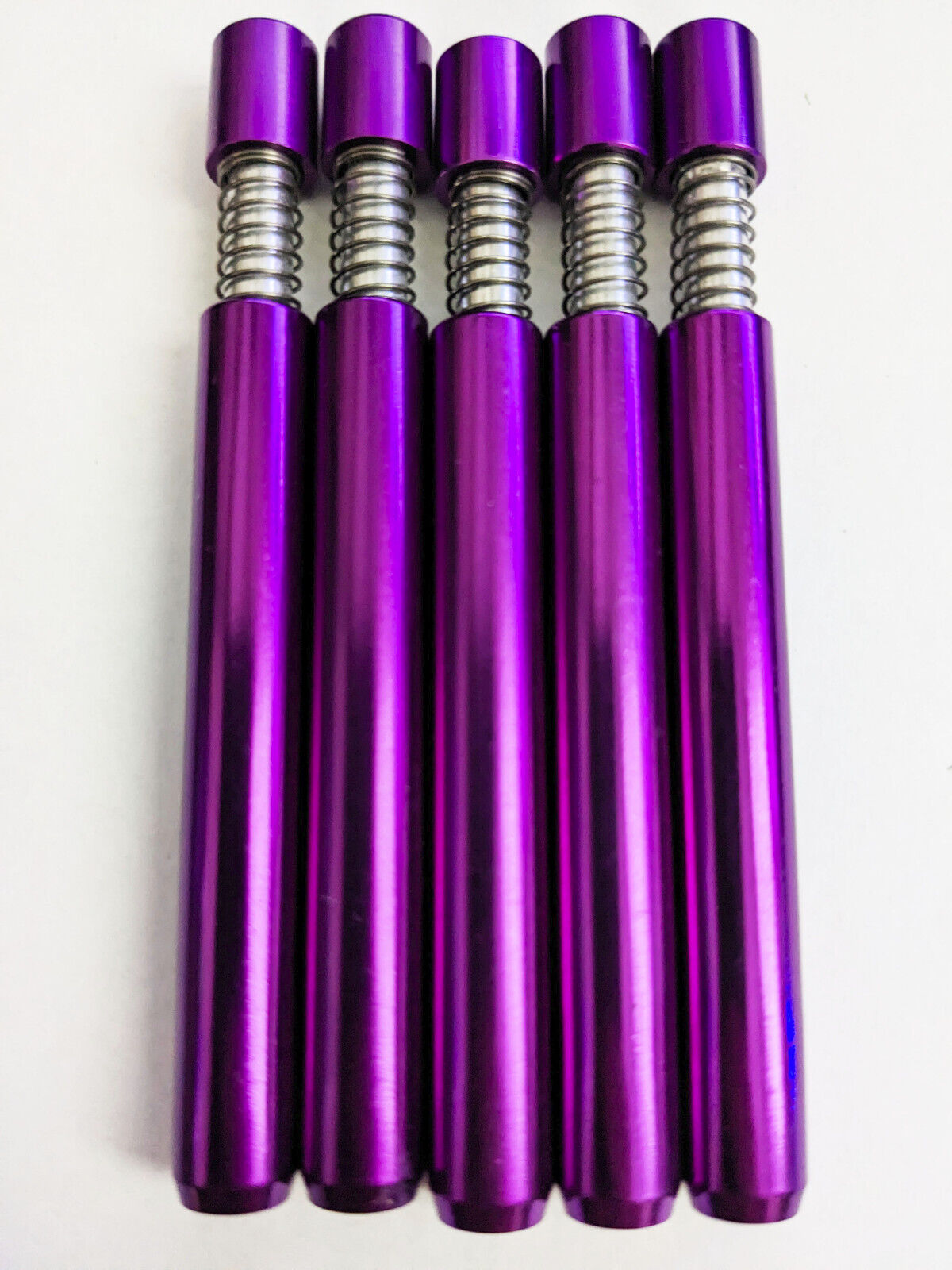 Self Cleaning Metal One Hitter (Pack of 5 Purple) Spring Loaded Dugout
