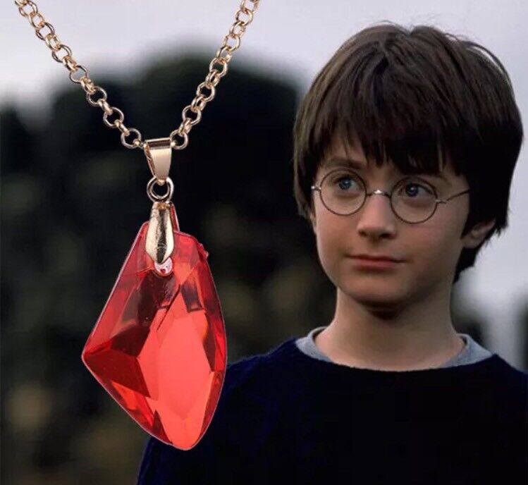 Harry Potter Philosopher\'s Stone Necklace Sorcerer\'s Stone Magic Wizard Hogwarts