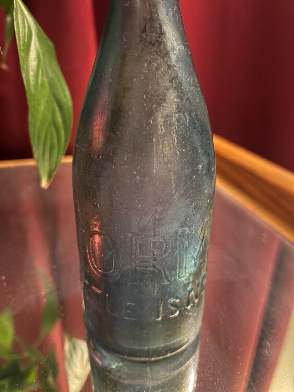 Rare 19th Century McCormack Colbalt Blue Bottle Richmond 