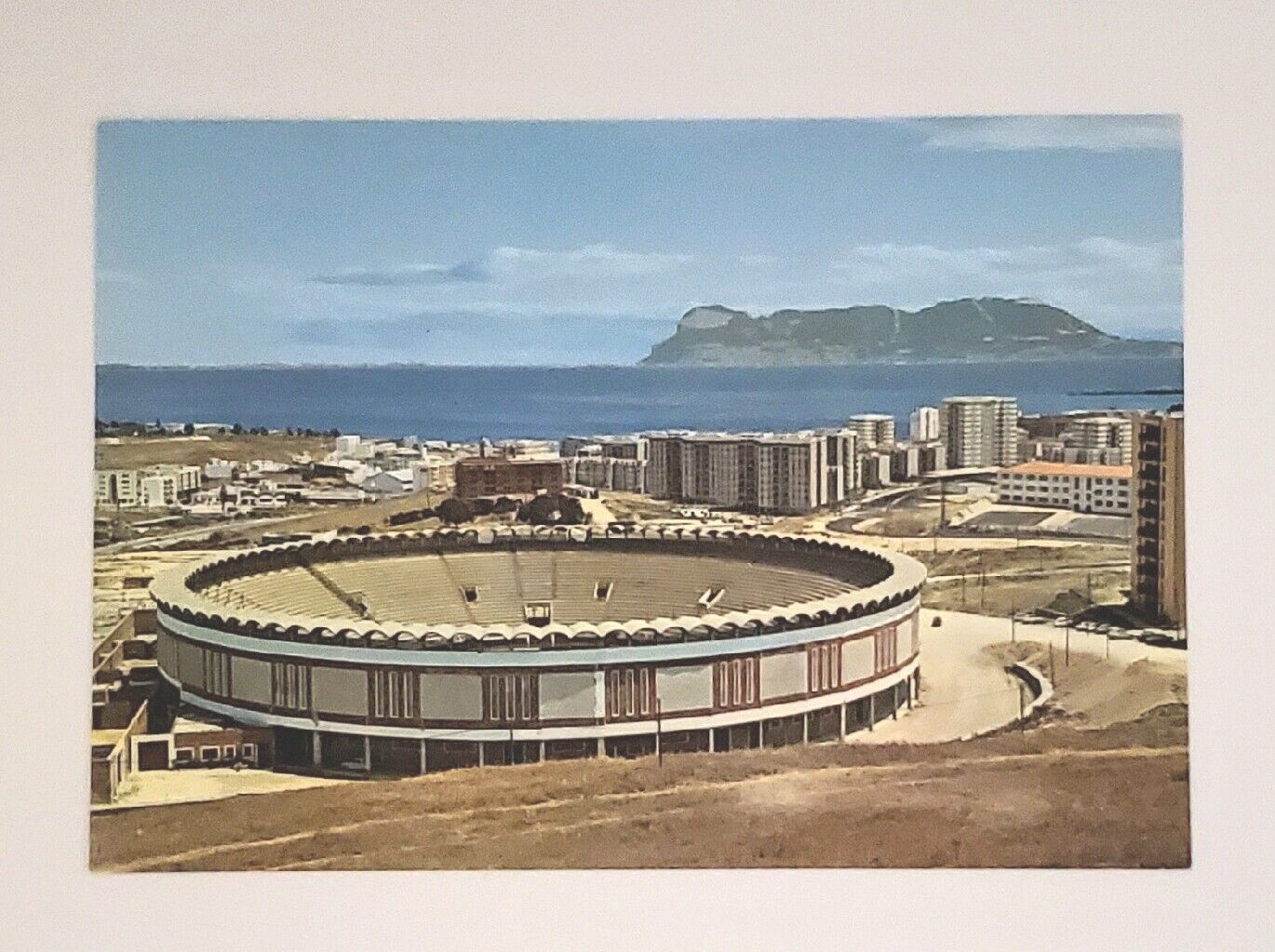 Spain Algeciras Cadiz Vintage Postcard Bull Ring 6x4 Continental Chrome Era P795