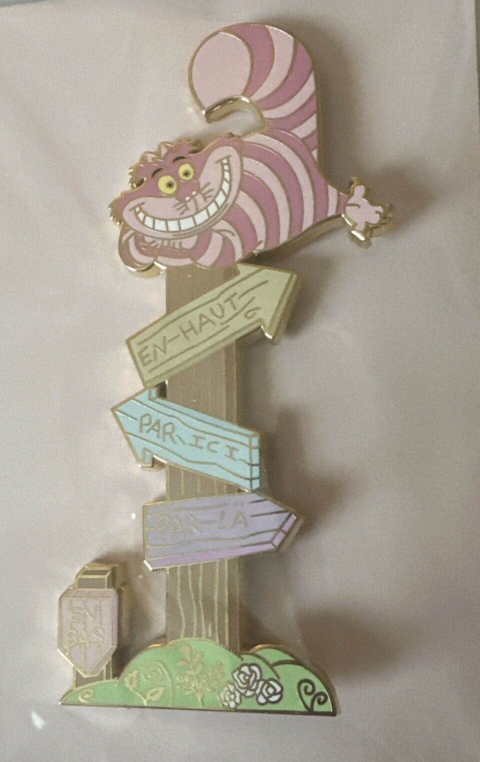 Disney Fantasy Pin - Which Way Cheshire - France LE 50 Designed By Ohana