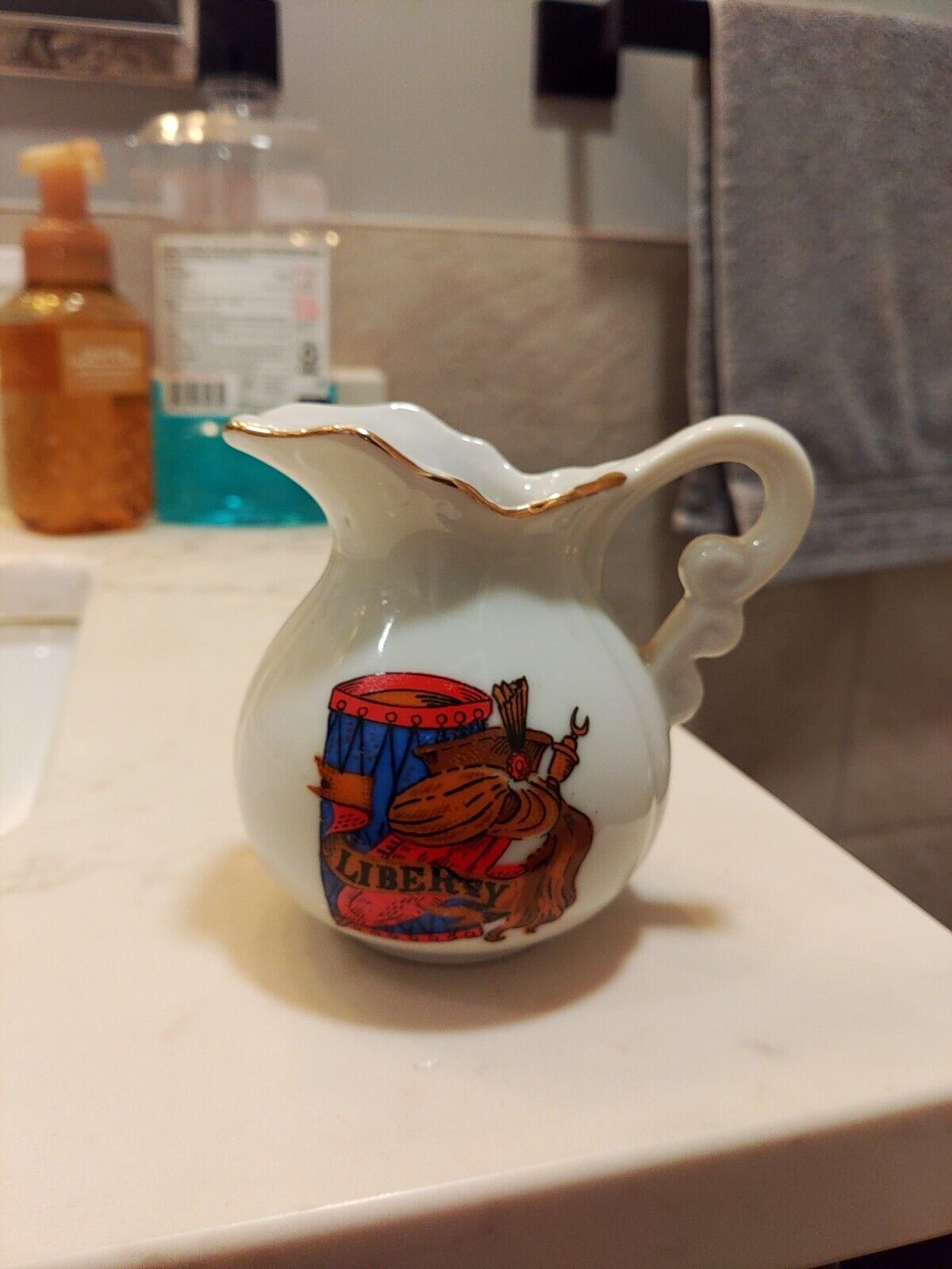 Small Vintage Ceramic Pitcher Creamer Coffee Tea