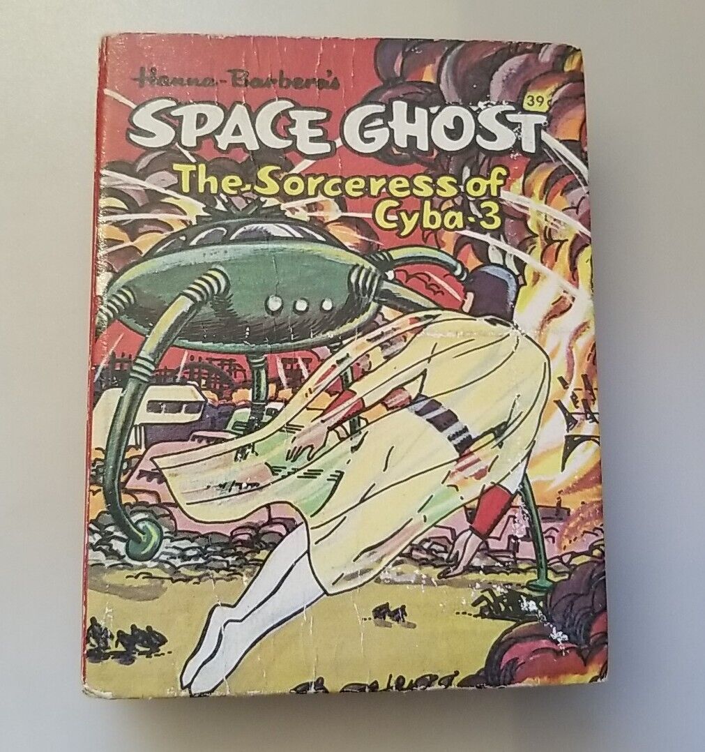 1968 Hanna Barbera's Space Ghost “The Sorceress of Cyba 3” Big Little Books GOOD