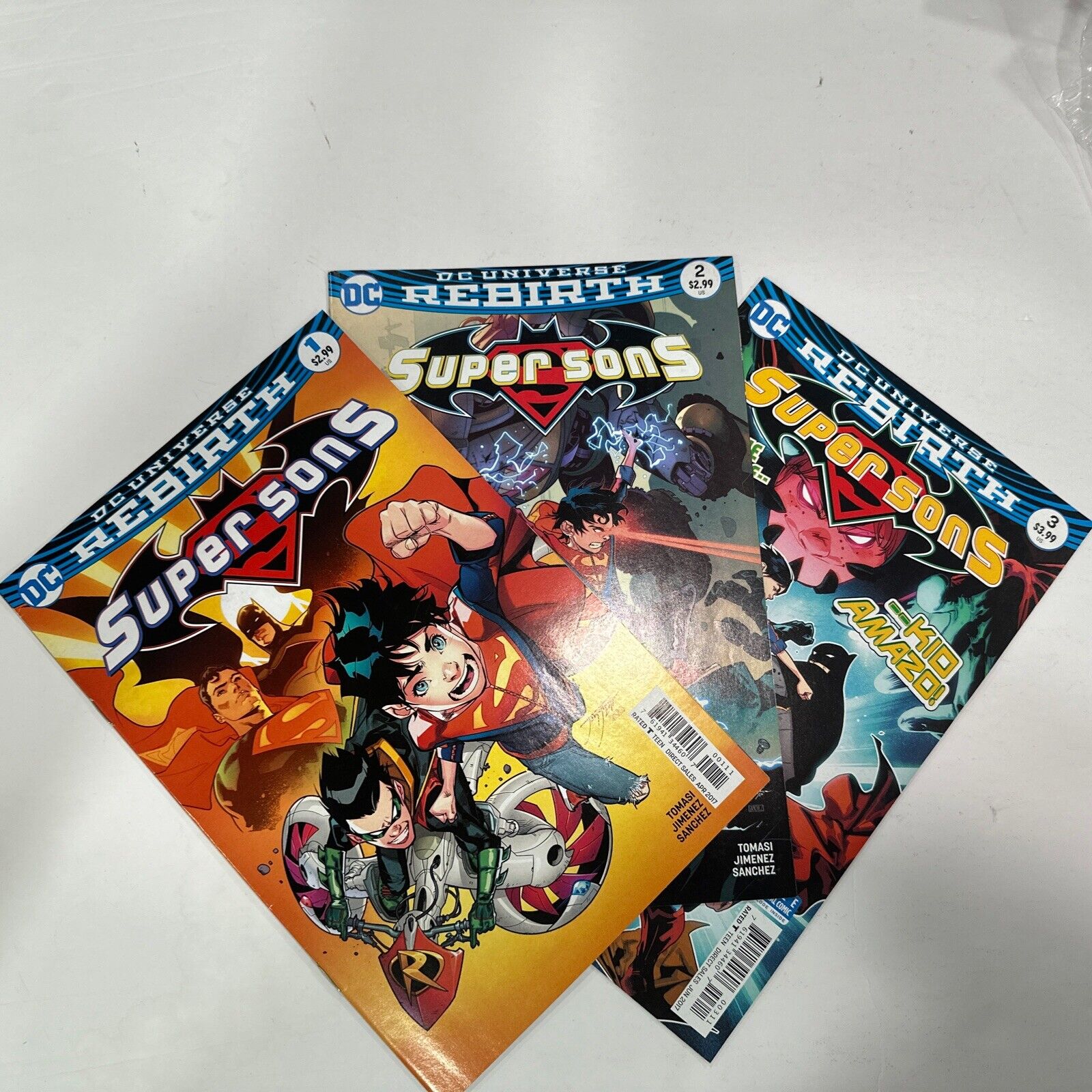 DC Comics 2016 Rebirth Super Sons #1 -3