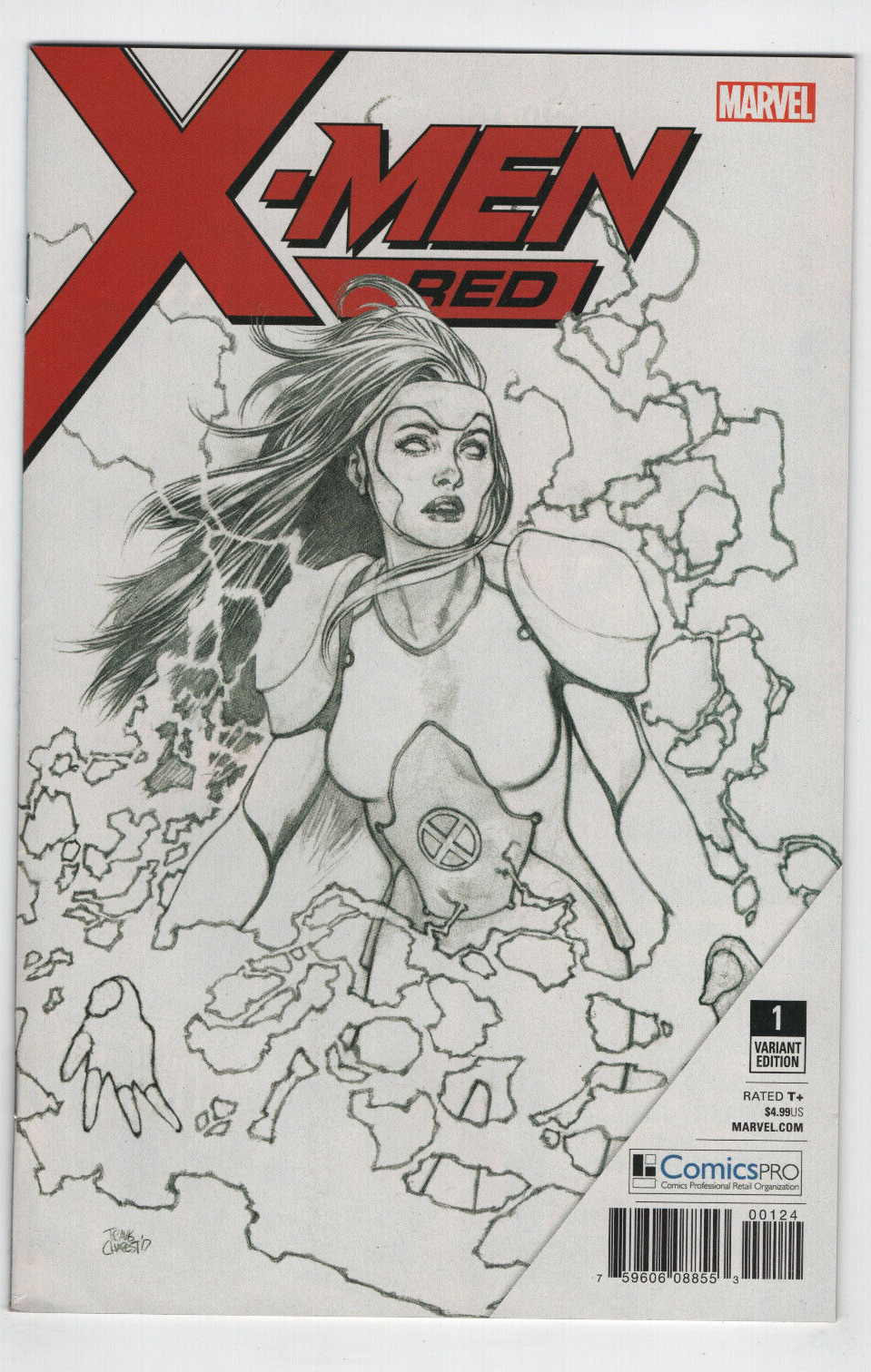 X-Men Red #1 Comicspro Variant Sketch 1st App Trinary & New X-Men Marvel Comics