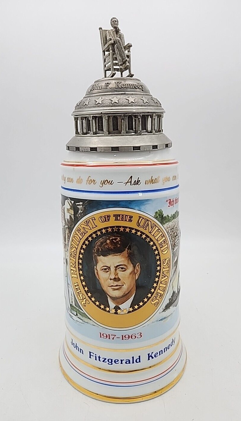 John F. Kennedy American Heritage Limited Edition Stein 12” X 5”
