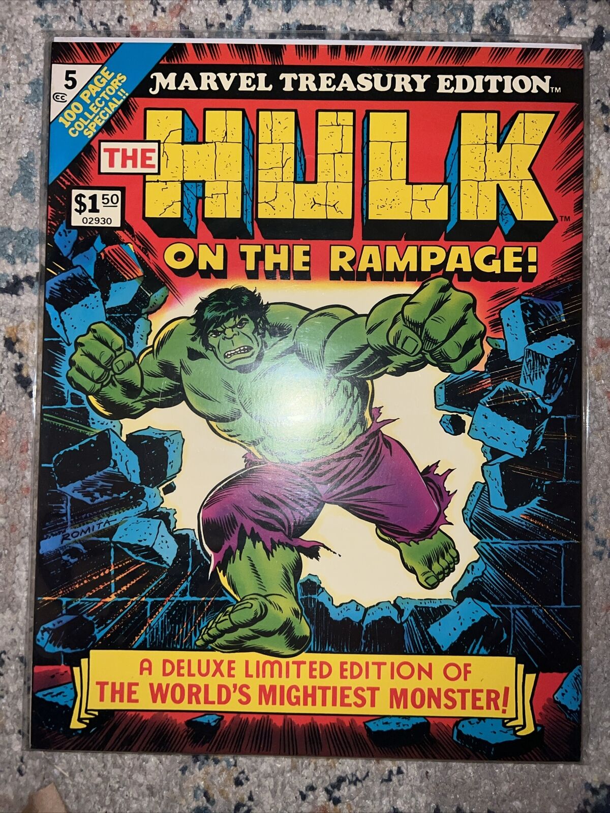 The Incredible Hulk (1975 Marvel) Marvel Treasury Edition #5, Condition: NM
